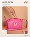 Vogewood Gifts for Women 40s, Personalized Makeup Bag with Handle, Gift for Travel Lover Cosmetic Bag with Makeup Brush Organizer, Cute Cosmetic Pouch for Women, Gifts for Friends Female Niece