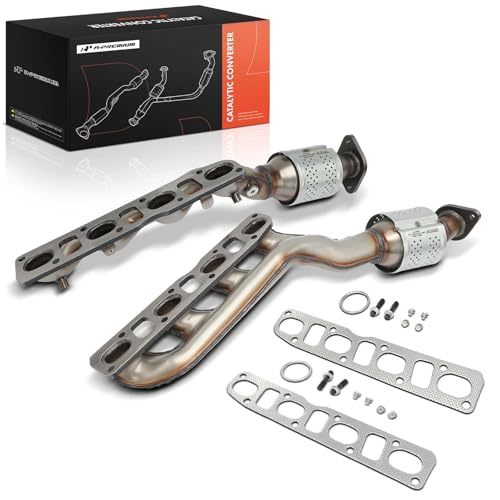 A-Premium Front 2-PC Exhaust Manifold Catalytic Converter Kit Direct-Fit Compatible with Nissan Pathfinder, Pathfinder Armada, Titan, Armada, NV2500, NV3500 & Infiniti QX56, 5.6L, EPA Compliant