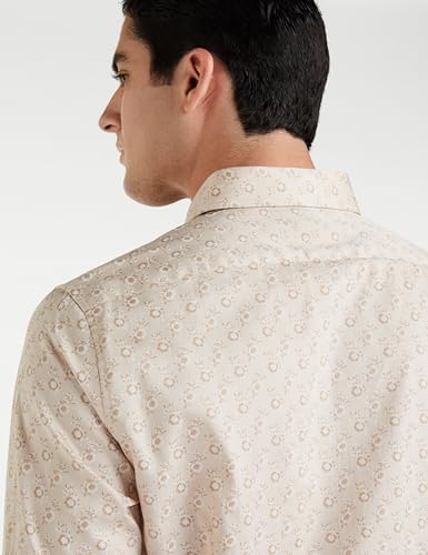 Image of Van Heusen Formal Printed Shirt for Men| Premium Cotton| Full Sleeves| Slim Fit |Breathable Fabric
