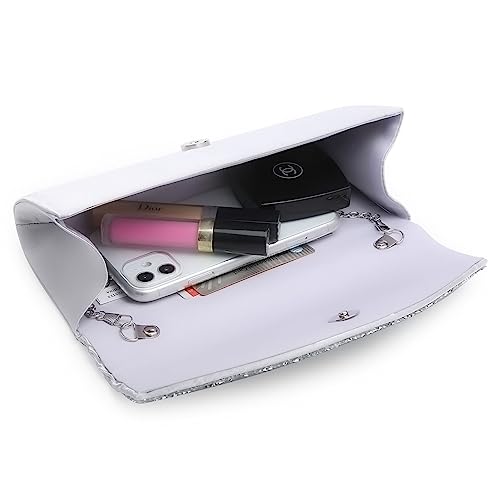 Image of Dasein Women's Rhinestone Evening Clutch Purse, Formal Bag