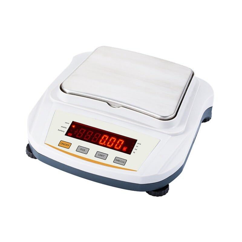 Balanza - Precisión De 0,01 G, Pantalla LCD, Pesaje por Debajo De La Balanza, Plato De Acero Inoxidable - Alta Precisión para Joyería, Laboratorios Y Uso Comercial.gaoJIN1454
