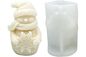 3D Snowman Silicone Mold for Chocolates, Candles, or Soap