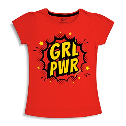 Image of X2O Girls Half sleeeves Cotton Tshirt with Cute Prints and Colorfull (Unicorn)(Pack of 1)