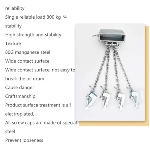 Pince verticale pour fûts en acier levage robuste 454 kg - 3