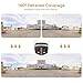 PANOEAGLE 4K Dual-Lens PoE Security Camera with 180° Panoramic View,Outdoor 8MP IP Turret Camera w/Human/Vehicle Detection,98ft Full Color/IR Night Vision,2-Way Talk,SD Slot(512GB),IP67,NDAA Complaint