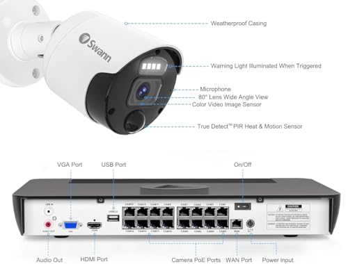 Swann SONVK-1676810-US Master 4K, 16 Channel Home Security Camera System thumb #7