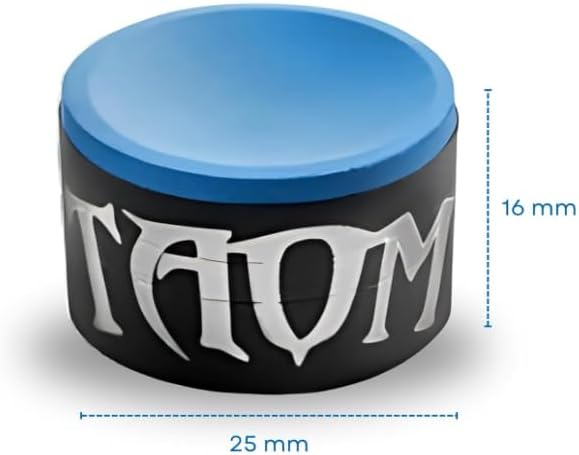 Vista 3 de Taom V10 Blue - Tiza profesional para billar/billar, 9 unidades (caja completa)
