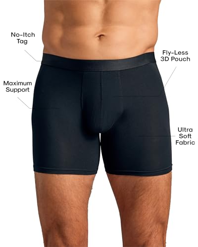 True Classic Mens Underwear – Mens Boxer Briefs Pack, 6” & 4” Novelty Underwear for Men, Micromodal Packs and Singles2