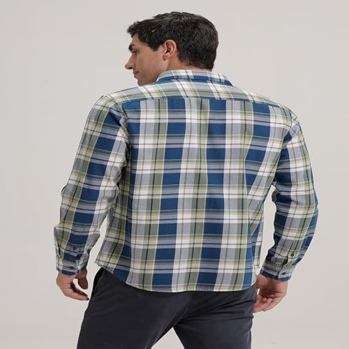 Image of BASICS 100% Cotton Checked Shirt for Men | Slim Fit | Everyday Smart Casual Wear | Full Sleeve