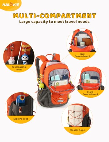HALOVIE Kids Backpack Small Travel Backpacks Preschool Backpack Outdoor School Backpack Kindergarden Boys Girls2