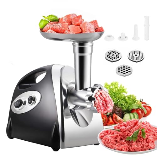 Electric Meat Mincer Grinder 2800W Food Grinding Mincing Machine with 7 Powerful Stainless Steel Blade Included Grind Variety of Poultry Meat