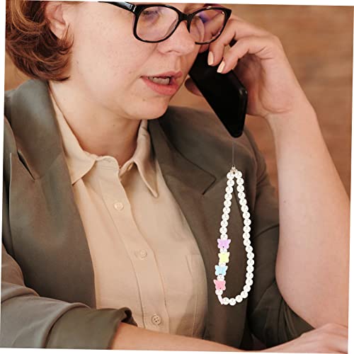 Lanyard téléphone perles et breloque œil de protection