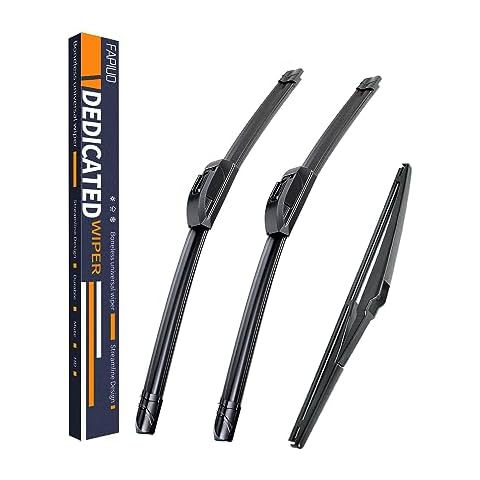 Replacement for Jeep Grand Cherokee 2014-2020 Silent Wipers -FAPIUO Front and Rear Windshield Wipers 22"/21"+10" Full Blade Set (3 Pack) Cover