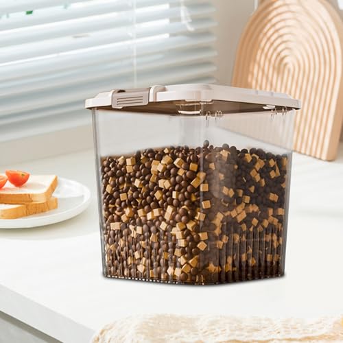 Almacenamiento de comida Keeper para mascotas con soporte hermético transparente 5