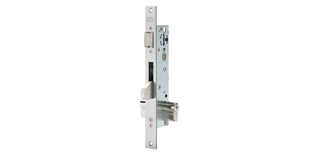 Tesa Assa Abloy 2210BE Metal Lock Grey (Stainless) Entrada 25mm