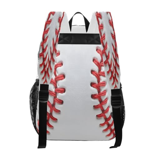 Baseball Red Liner Ball Clear Backpack Heavy Duty See Through Transparent PVC BookBag for Kids Boy Girl School Work3