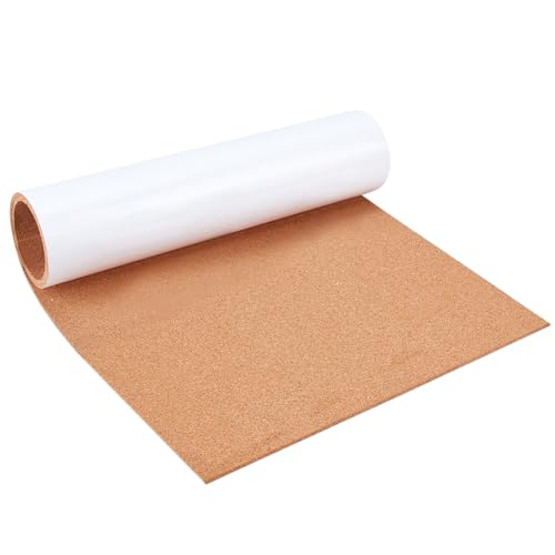 BENECREAT Rollo de Corcho Autoadhesivo 300x600mm, Tapete de Corcho de 3 mm de Espesor con Fuerte Adhesivo En la Parte Posterior para Decoración de Paredes, Manualidades para Fiestas Y Bricolaje