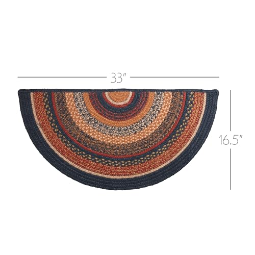 Tapete decorativo semicircular de 16.5x33 pulgadas miniatura 2