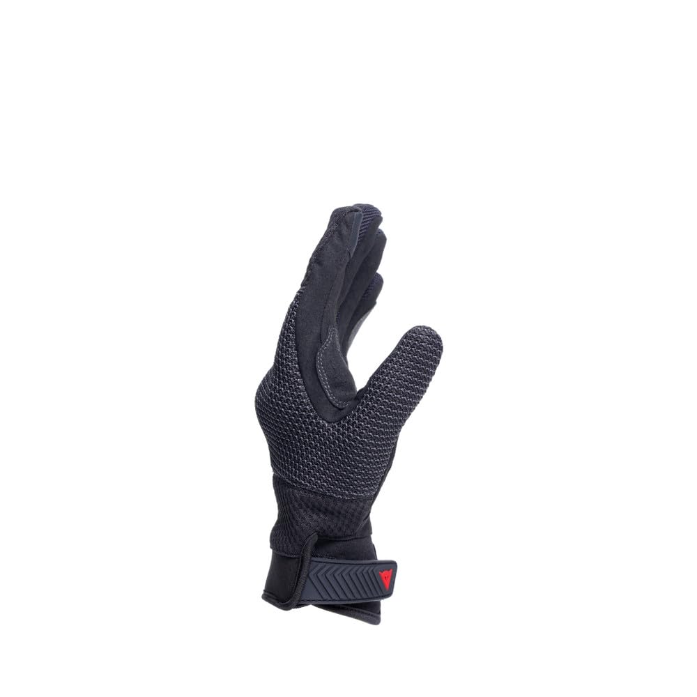 Dainese - Torino Gloves, Gants de Moto en Textile avec Protections des Articulations, Compatibilité Écrans Tactiles, Gants Moto pour Hommes, Noir