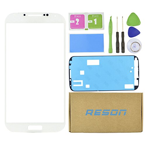 Reson White Front Screen Lens Glass Replacement for Samsung Galaxy S4 SIV I9500 I337 L720 M919 I545+tools Kit+dry/wet/dust Cleaning Paper+adhesive Sticker Tape Reson White Front Screen Lens Glass Replacement for Samsung Galaxy S4 SIV I9500 I337 L720 M919 I545+tools Kit+dry/wet/dust Cleaning Paper+adhesive Sticker Tape