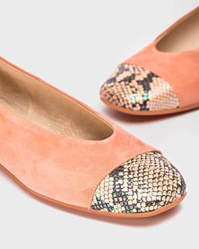 Wonders Snake Print Ballet Pump para Mujer Pink 38...
