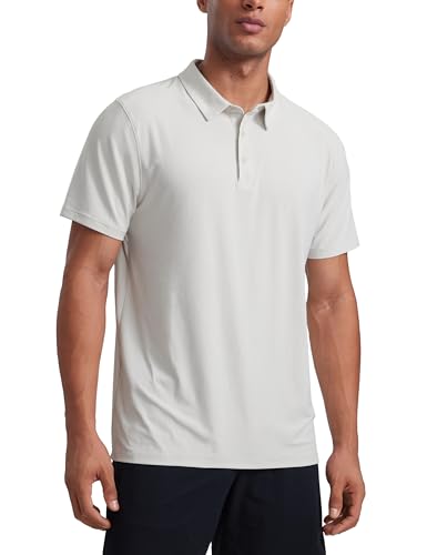 CRZ YOGA Cloudweight Mens Short Sleeve Polo Shirts Slim Fit Lightweight Moisture Wicking Athletic...