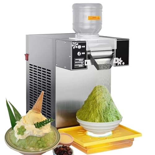 Commercial Snowflake Ice Maker Machine for Kakigori & Bingsu - Heavy-Duty Shaved Ice Shaver, 180KG Capacity, Perfect for Desserts & Refreshing Treats