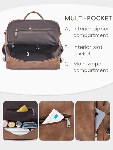 Image of CLUCI Womens Backpack Purse PU Leather Anti-theft Fashion Designer Travel Bag Ladies Shoulder Bags | Purse