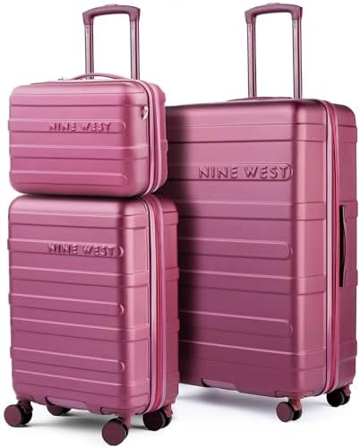 Nine West Celine 3 Piece Luggage Set – 20″ Carry-On & 28″ Checked...