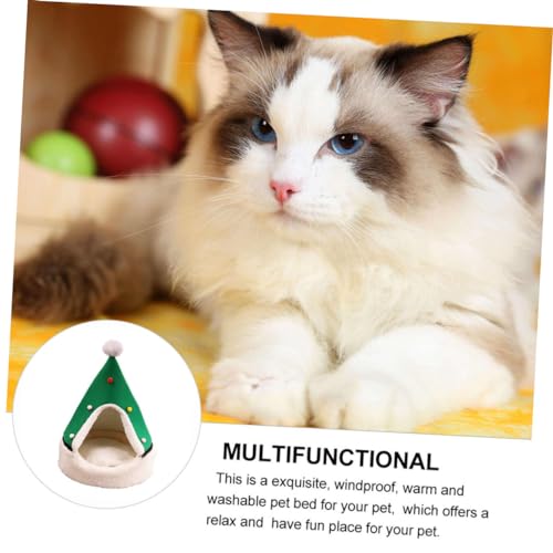 VANZACK 1 Peça Ninho De Animal De Estimação De Natal Caverna De Gato De Natal Caverna De Gato De Nat