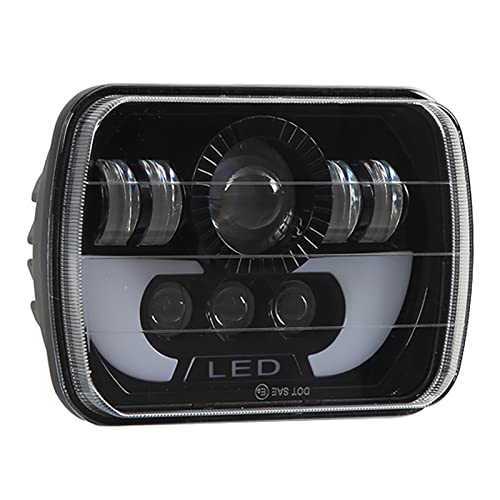 Phare LED carré multifonction rectangulaire pour voiture 90 W pour moto