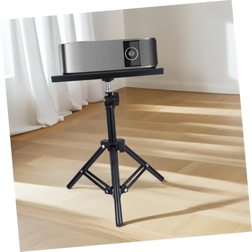 Soporte de proyector trípode regulable con bandeja antideslizante para suelo y mesa 6