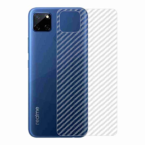 Image of Compatible with Oppo Realme C12 Back Screen Protective Film Carbon Fiber Skin Transparent Screen Guard Sticker