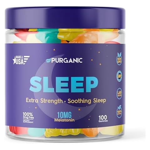 Purganic Melatonin Gummies for Sleep - 100ct Cover