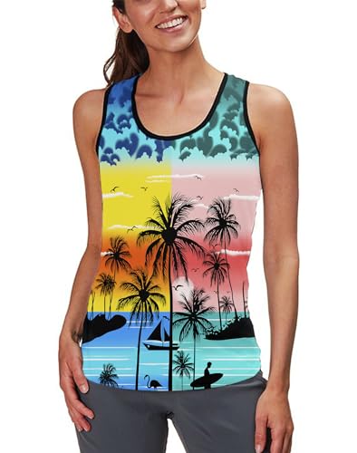 Asylvain 3D Tank Tops for Men Women Cool Design Graphic Sleeveless Shirts Summer Tops4