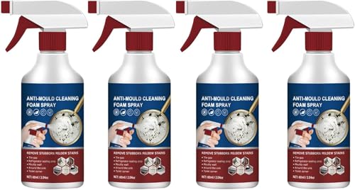 【Zixui】 スプレー式家庭用カビ除去剤 60ML 強力泡洗浄剤 フォーム洗浄機能 多用途で便利 お風呂、キッチン、バスルームのカビ汚れに対応