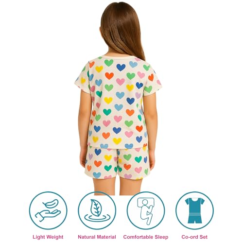 Image of Hestia | H.NSG.N.1 | Kids Girls Nightwear | Sleepwear | Cotton |Trouser Full Sleeves Tshirt | Elastic Waist |Night Dress with Pyjama Tshirts for Girls|All Over Horse Printed |Blue Color 4-6Yrs |Set 1