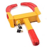 YIBAO, Yellow Heavy Duty Trailer Wheel Lock , Adjustable Anti Tire Clamp Wheel Lock ,Wheel Chock...