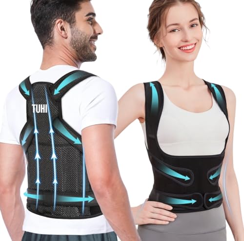 Back Brace Posture Corrector for Women and Men, Back Straightener Posture Corrector, Scoliosis and Hunchback Correction, Back Pain, Spine Corrector, Support, Adjustable Posture Trainer (Medium)