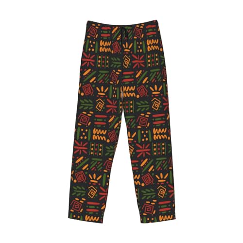 Juneteenth Since 1865 Celebrate Freedom Afican Men's Pajama Pants Sleepwear Bottom Long Sleeve Sleep4
