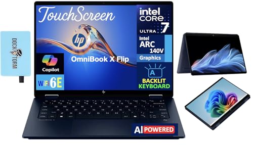 HP OmniBook X Flip 2-in-1 Copilot+ PC Laptop 14'...