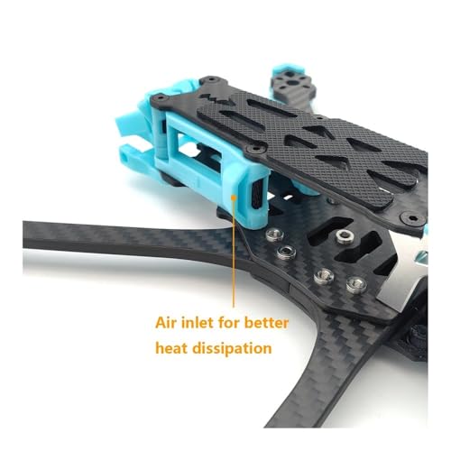 Châssis en carbone Mark5 DC O3 bras 5mm et finition aluminium 7075 pour drone de précision