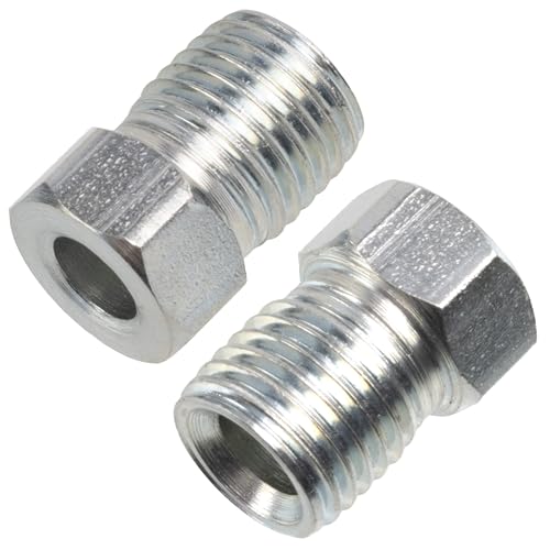 AERZETIX - C74367 - Juego de 2 Tuercas-racores macho 3/8 x 24 UNF para manguera de freno - diámetro interior 5mm