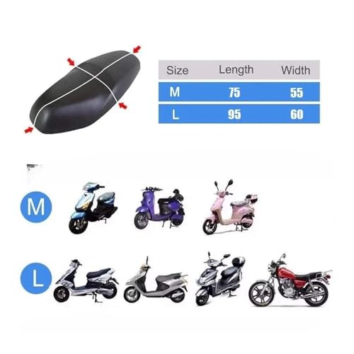 Protector asiento motocicleta transpirable para fundas de scooter Ww150 2