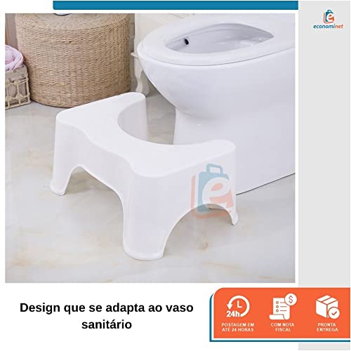 Banquinho De Cócoras Apoio Postural Vaso Sanitário Supermedy