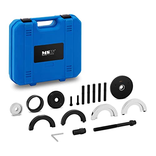 MSW Coffret Extracteur De Roulement De Roue Kit Arrache Moyeu MSW-SPS-25 (VW T5, VW Touareg, Pour Roulement Et Moyeu, Acier, Mallette De Transport)