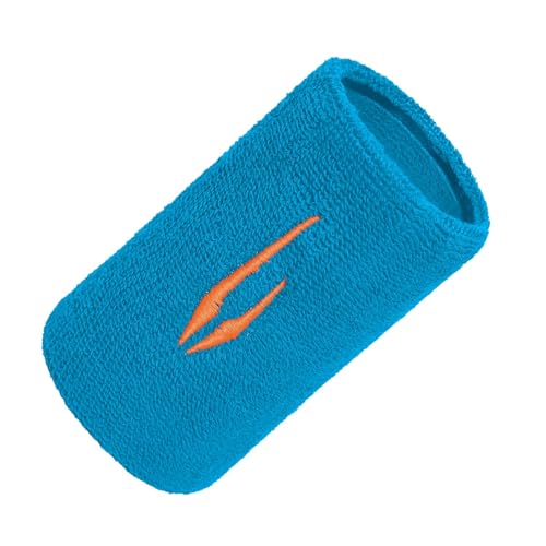 Image of DSC 5-Inch Cotton Sports Wristbands - Extra Long Terry Towel Sweatbands for Cricket, Tennis & Gym - High-Absorbency Athletic Forearm Bands (Peacock Blue)