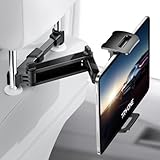 TRYONE Tablet Halterung Auto, Tablet Halter Kopfstütze - Ausziehbare KFZ-Kopfstützenhalterung für iPad iPhone Serie/Samsung Galaxy Tabs/Kindle Fire HD/Switch usw. 4,7-11 Zoll Geräte