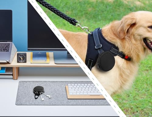 AOYEGIC Leckerlibeutel für Hunde,Futterbeutel Hundetraining,Snackbeutel,Münzgeldbörse,Portemonnaie,kleingeldbörse,münzbeutel mit Reißverschluss Karabiner,für Kopfhörer,Schlüssel Aufbewahren(Schwarz)
