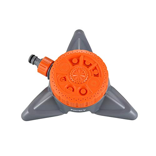 Preisvergleich Produktbild Fuxtec 8-Flächenregner FX-8FRG1 Rasensprenger mit 8 Sprühfunktionen, Standsicher, Bewässerungsfläche ca 50m², inkl Schmutzsieb